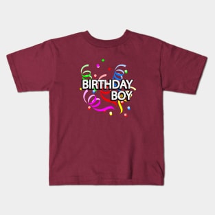 Birthday boy artistic design Kids T-Shirt